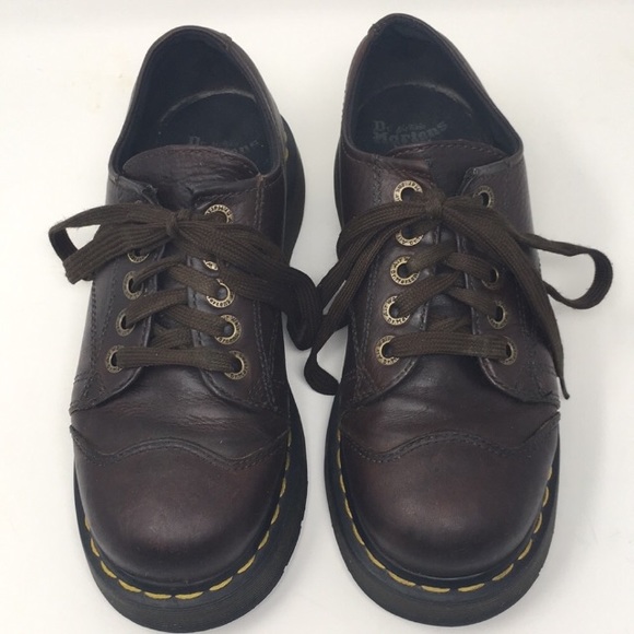 Dr. Martens Shoes - Dr. Martens Brown Leather Oxford Shoes Lace 8651 7